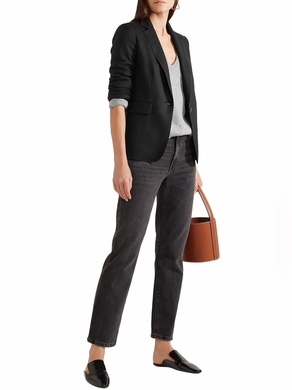 Rag & Bone Club brushed wool-jersey blazer